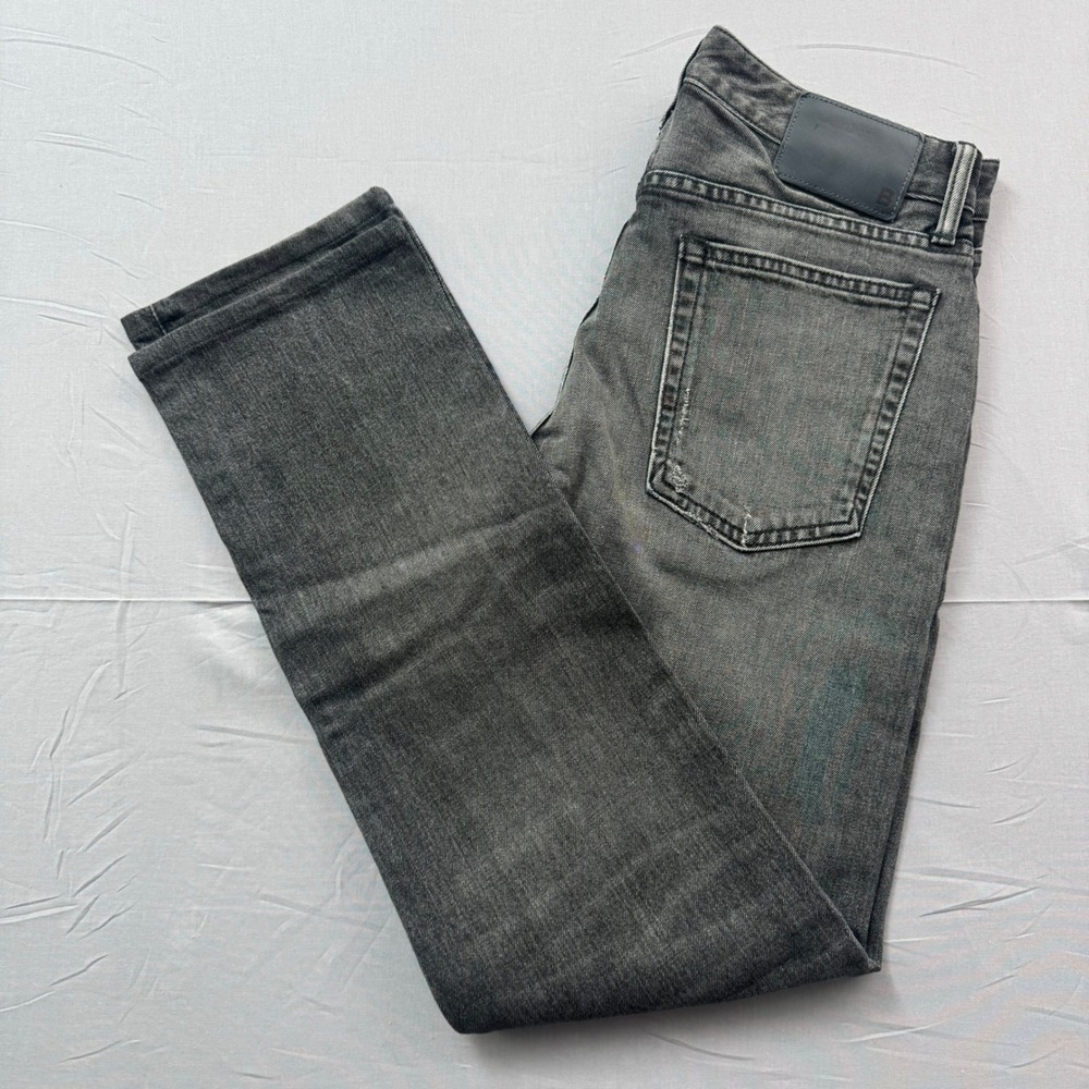 Bonobos Slim Fit Faded Black Jeans Mens 29x32 Button Fly Stretch Denim Pants